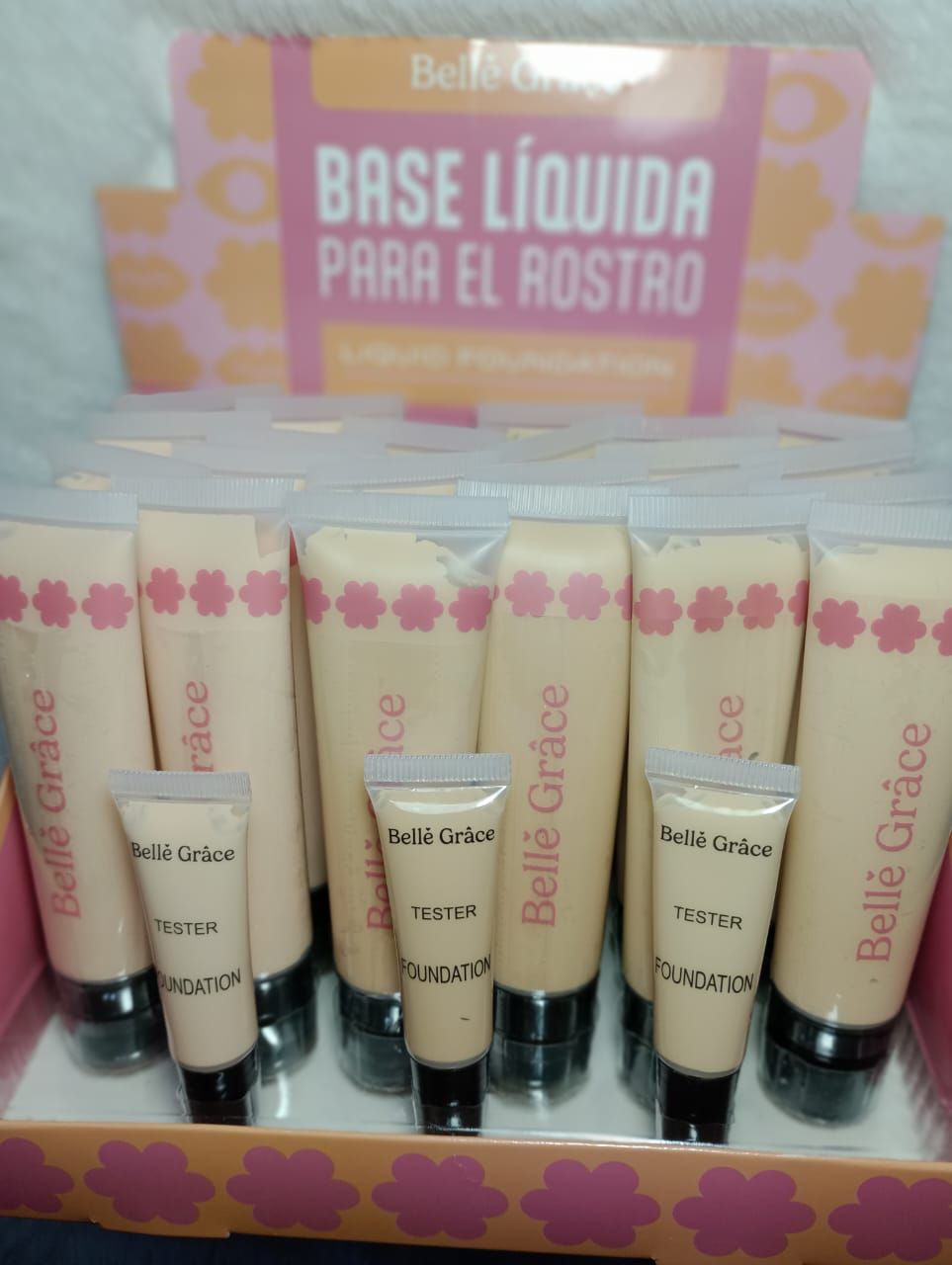 Base Liquida para Rostro de Alta Cobertura Belle Grace