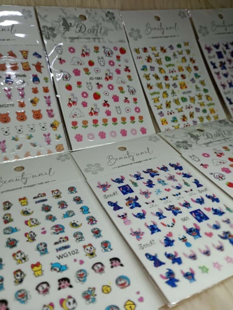 Stickers/Pegatinas para Uñas (Consultar Modelos) Precio por C/U