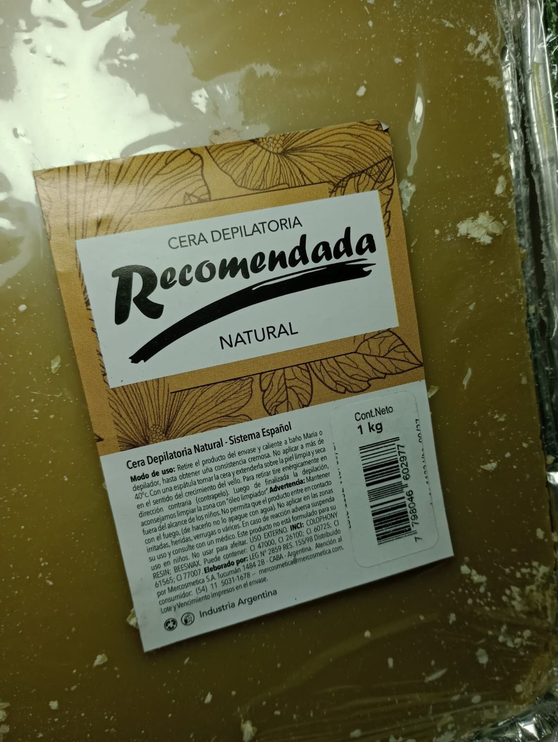 Cera Depilatoria 1kg