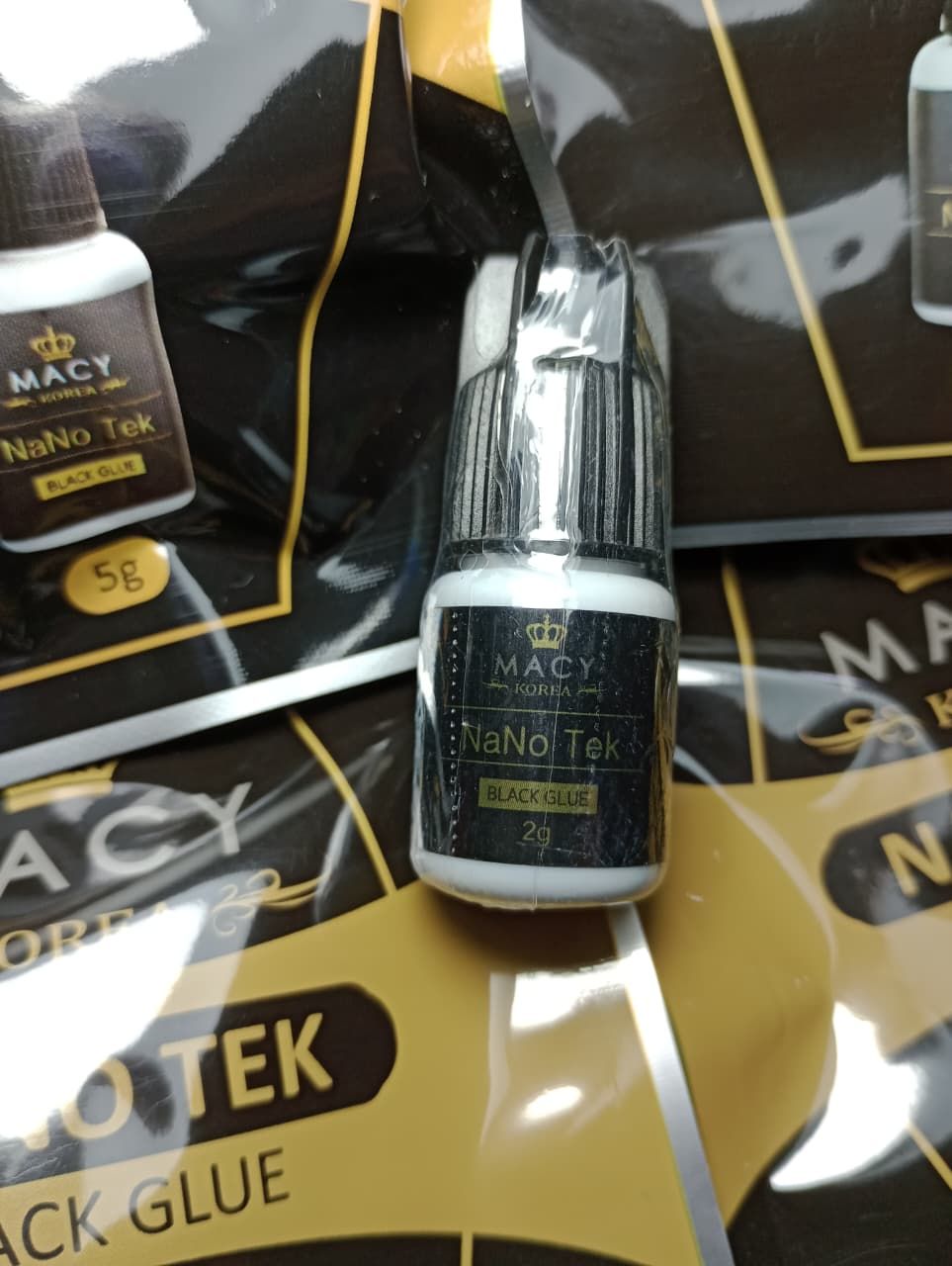 Adhesivo de Pestañas Para Extinción de Pestañas Macy Korea 2gr Nano Tek Glue