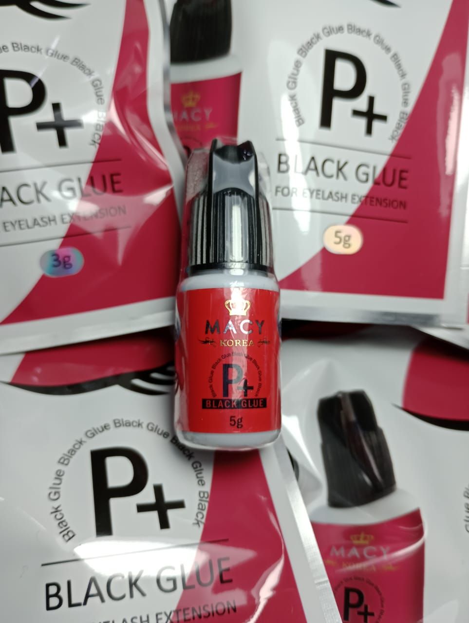 Adhesivo de Pestañas Para Extinción de Pestañas Macy Korea 2gr P+ Glue