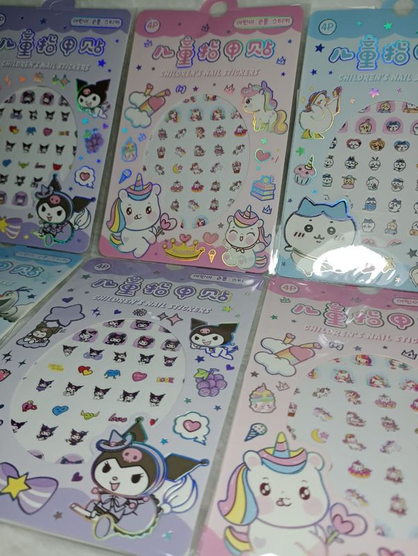 Sticker uñas Niñas x 4 planchas