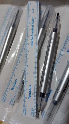 Marcador Fibra Quirúrgica Microblading Doble Punta + Regla