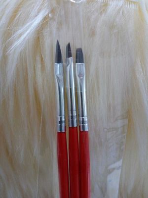 Pinceles  x3 (Rojo/Negro)
