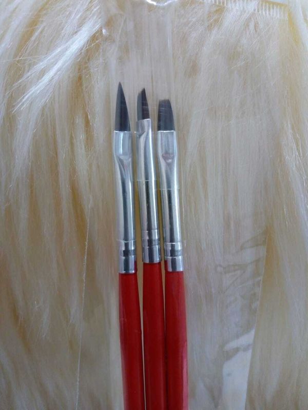 Pinceles  x3 (Rojo/Negro)