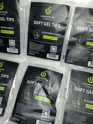 Tips de Gel Cortos de Cherimoya 504pcs