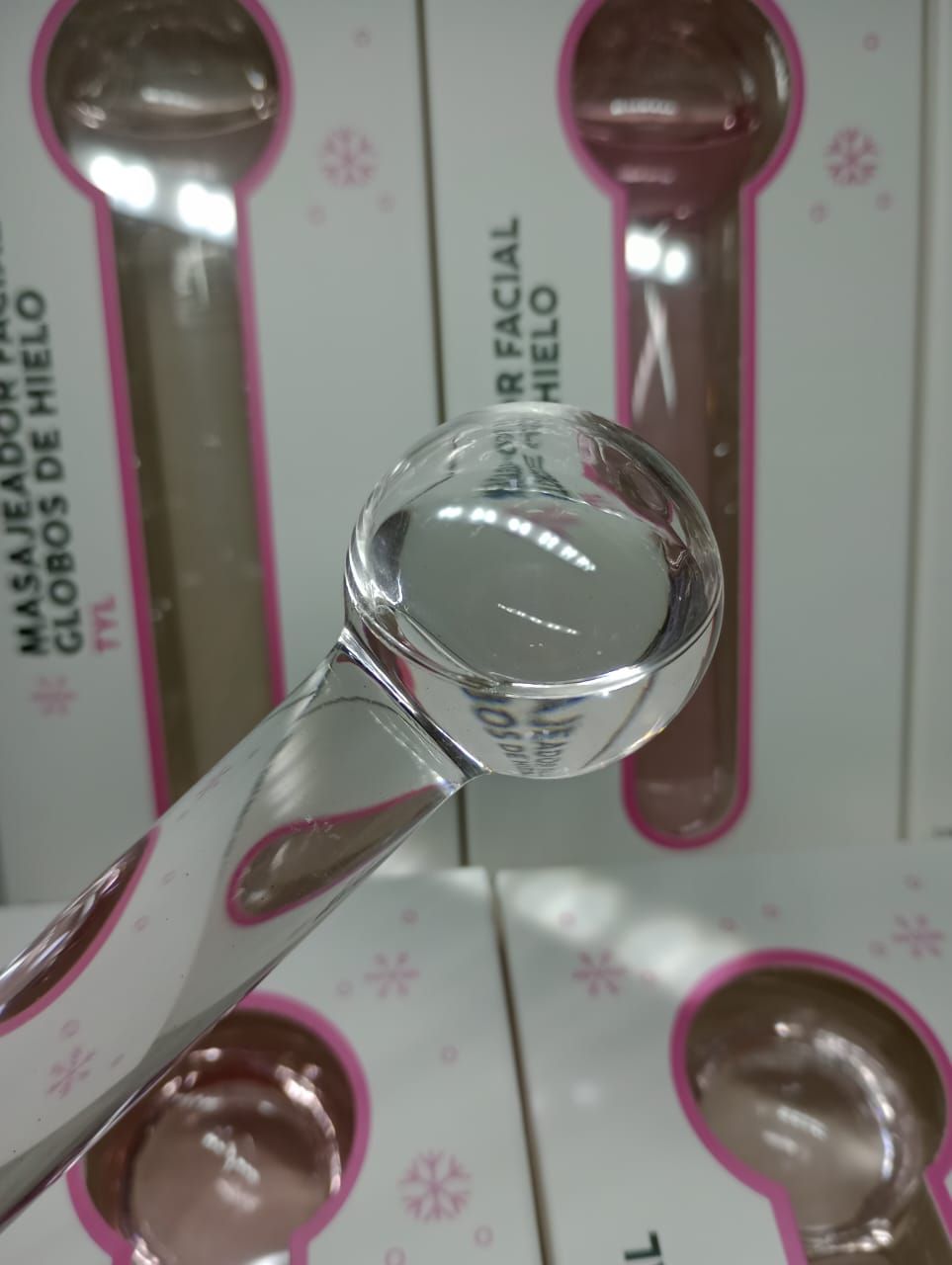 Masajeador Globo Facial de Cristal de Hielo