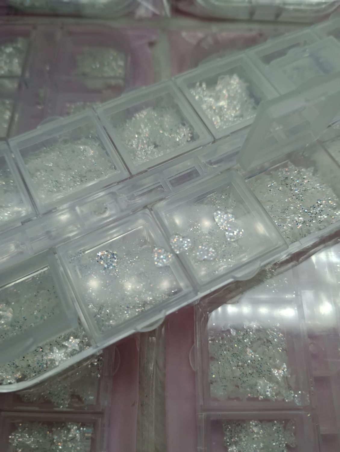 Deco de corazones glitter