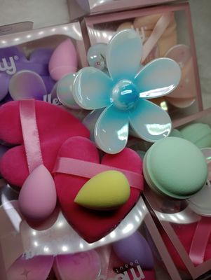 Set de Esponjitas Mararron + Broche flor hawaiana