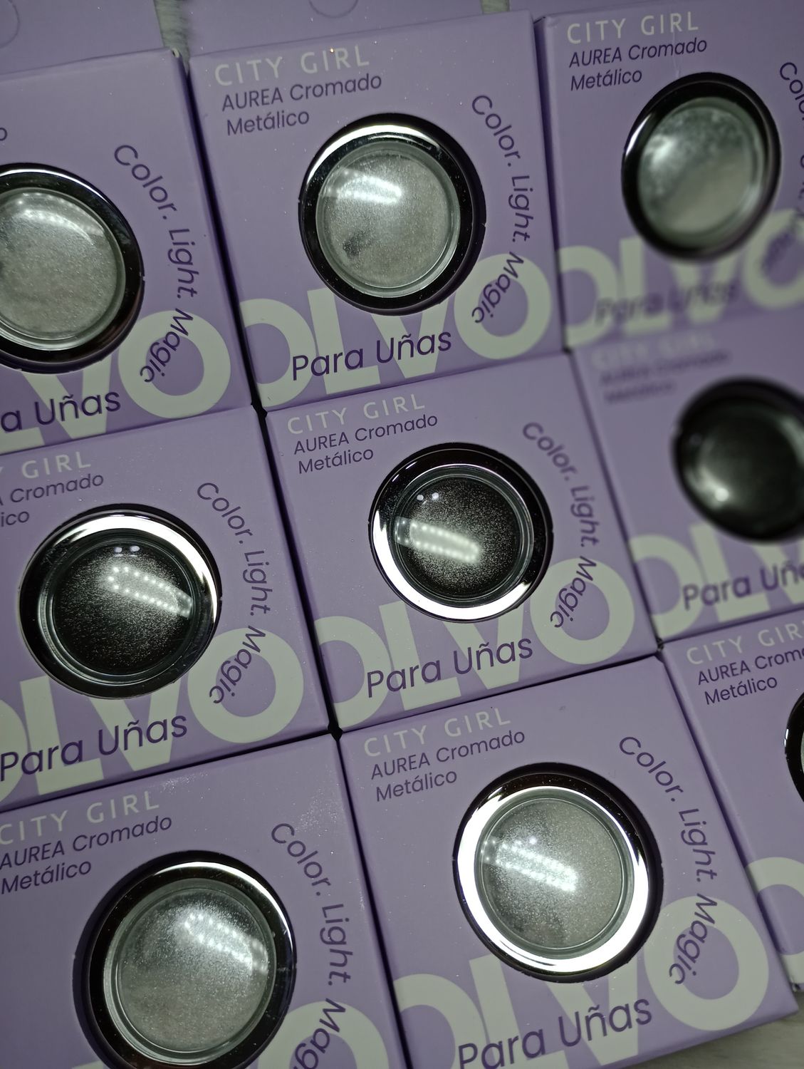 Polvos Cromado y Perla de City Girl