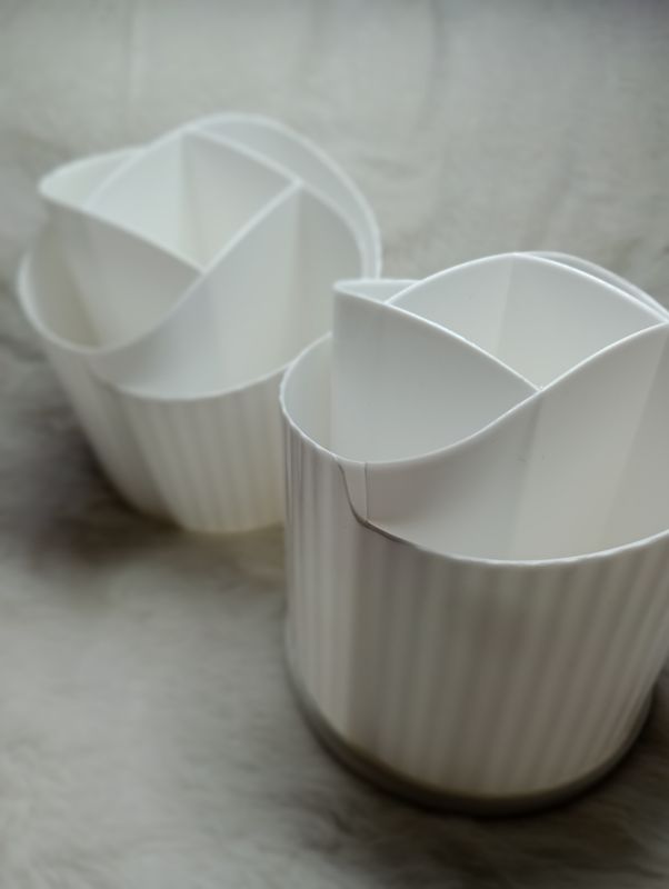 Organizador Giratorio Flor Blanca