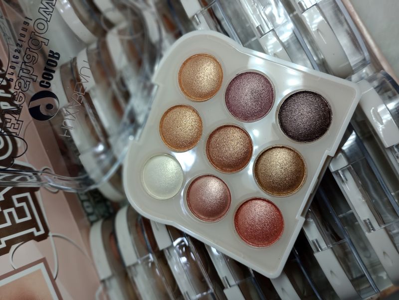 Paleta de Sombras Glitter 9 Colores