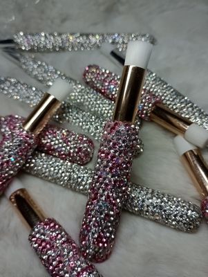 Brochita para pestañas Strass rosa