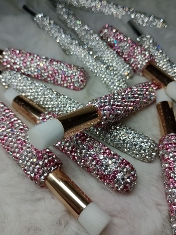 Brochita para pestañas Strass rosa