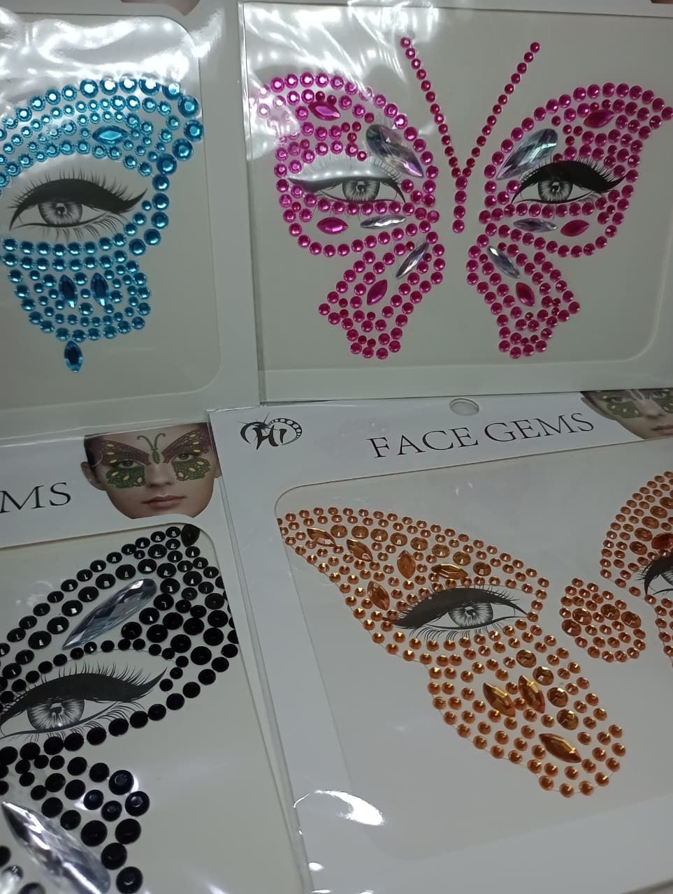 Gemas para el rostro Katrina y Mariposas