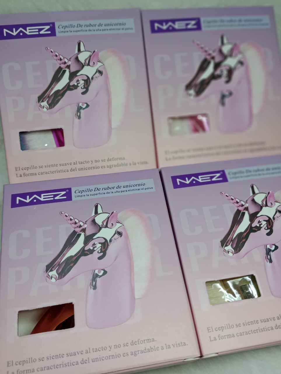 Brochas Unicornio, para Rubor de Naez