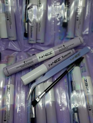 Pegamento + Sellador + Pinza + Cepillo para Pestañas Postizas NAEZ