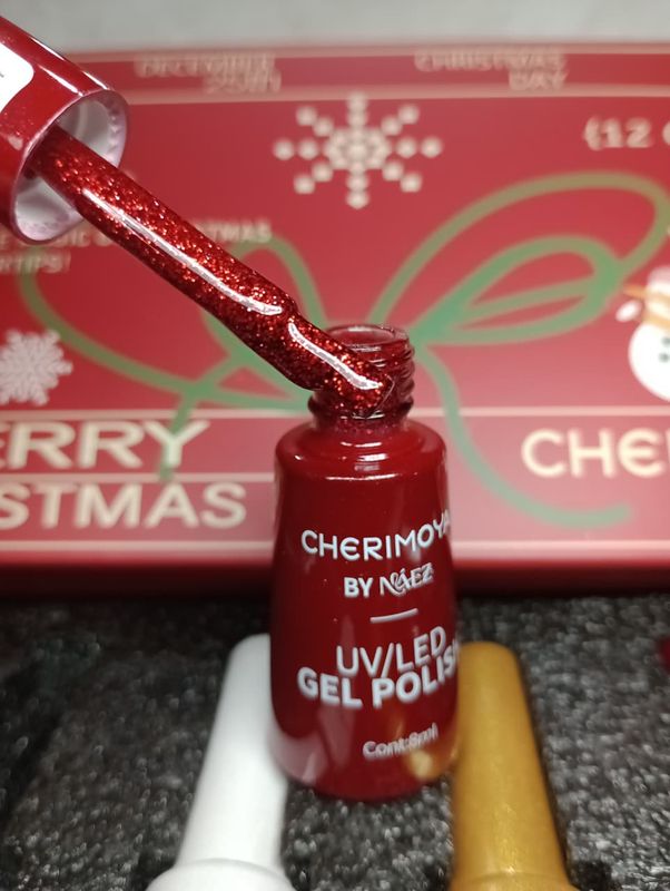 Esmalte Semipermanente de Cherimoya 8ml Ediccion Navidad