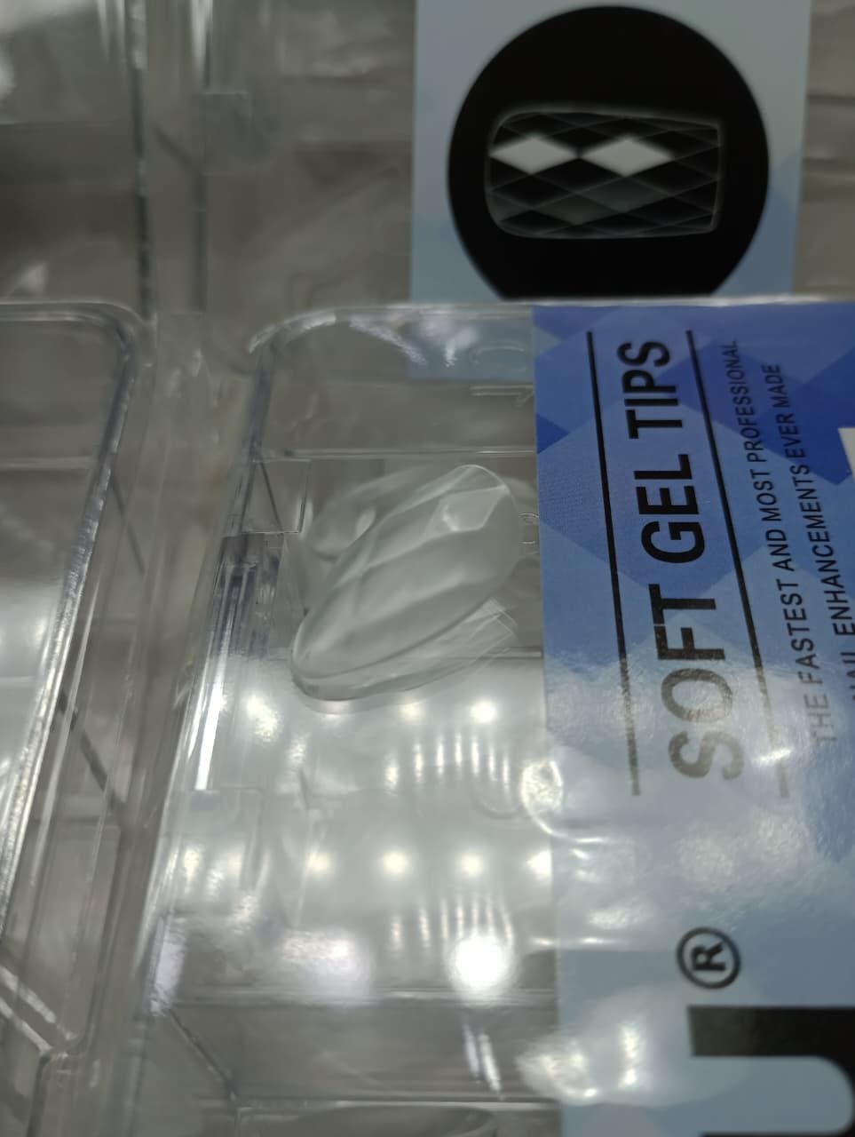 Tips Gel con Relieve Forma Diamante 140Pcs