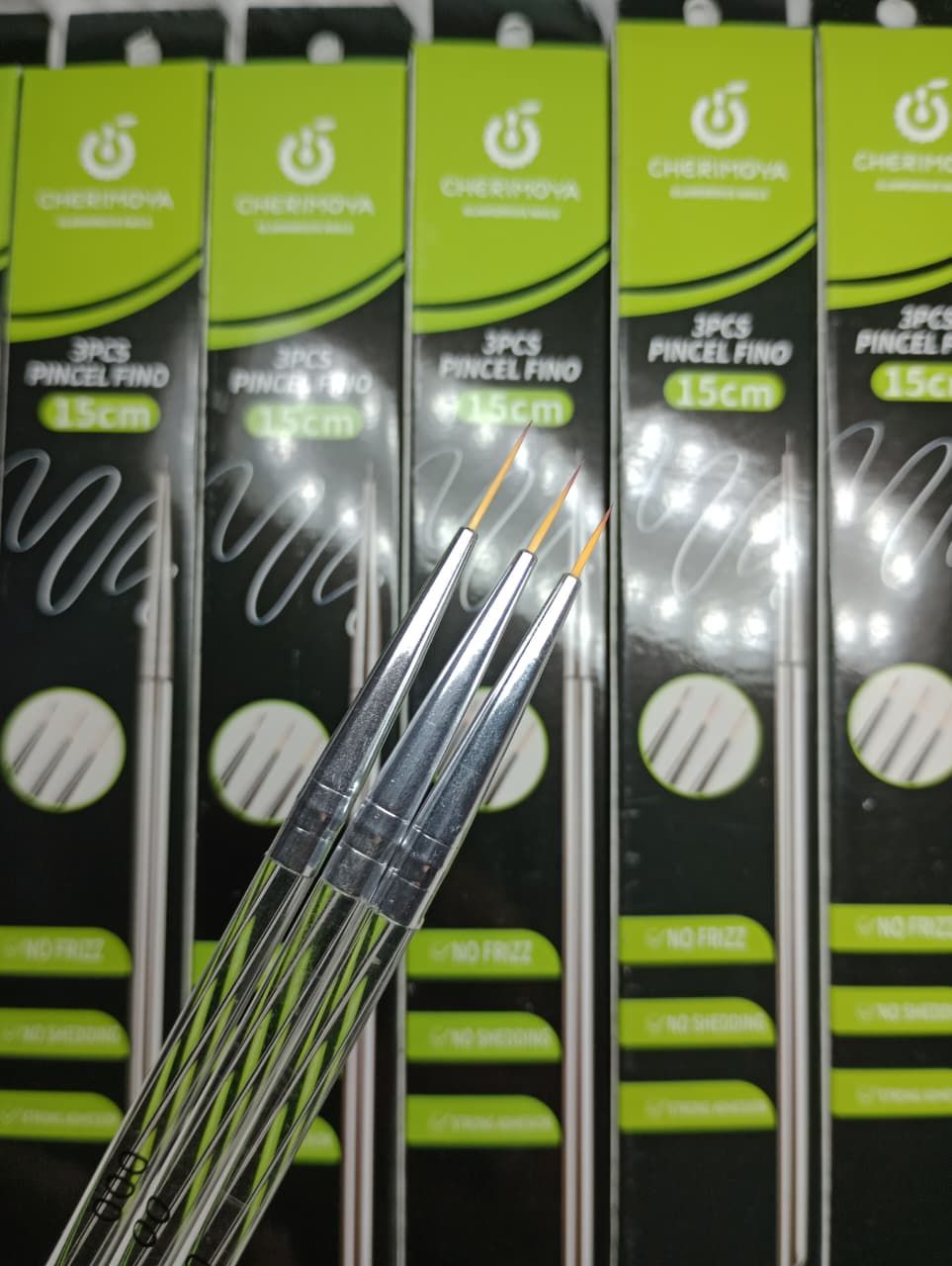 Pinceles Liner x 3u Cherimoya