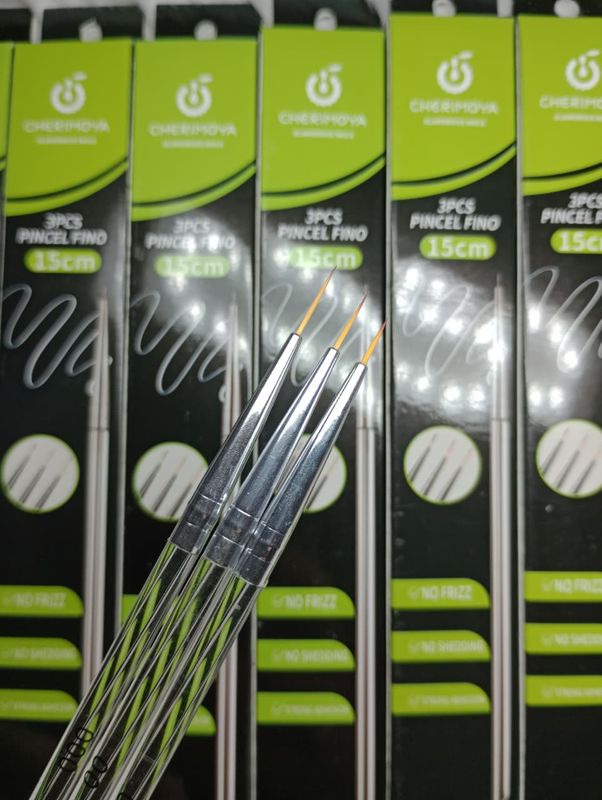 Pinceles Liner x 3u Cherimoya