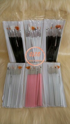 Pinceles x15 Nail Art Decoracion Uñas Manicuria
