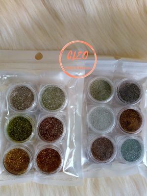 Glitter para uñas x6