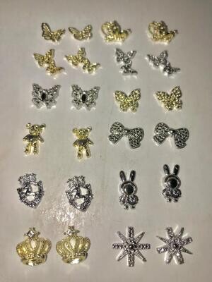 Apliques de metal por Par