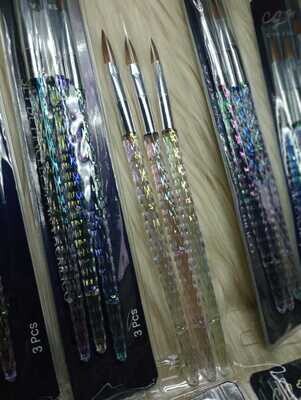 Set de Pinceles Almendra/ Glitter