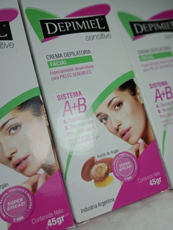 Crema Depilatoria Facial para piel Sensible