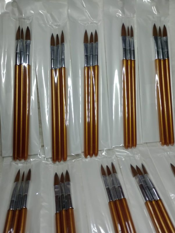 Pinceles para Acrílico x 3u Gold