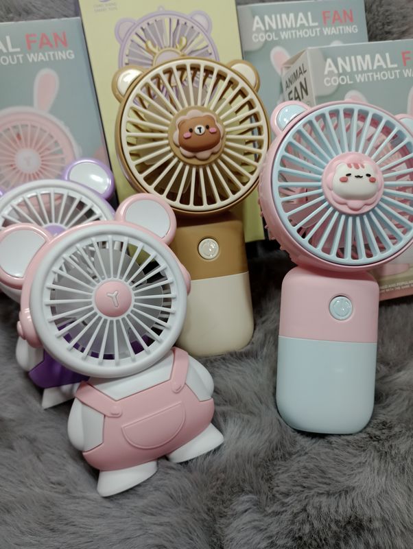 Ventilador Recargable con Diseños Ositos
