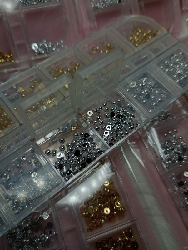 Set de perlas Dorado y Plateado