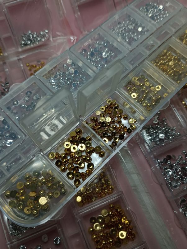 Set de perlas Dorado y Plateado