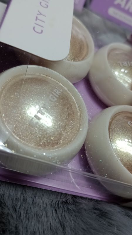 Set de Polvos Dorados para Uñas de City Girl
