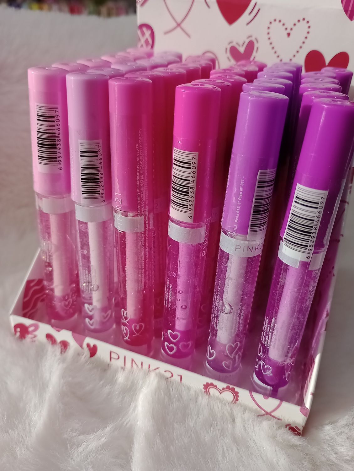 Lip Gloss Transparente Pink 21