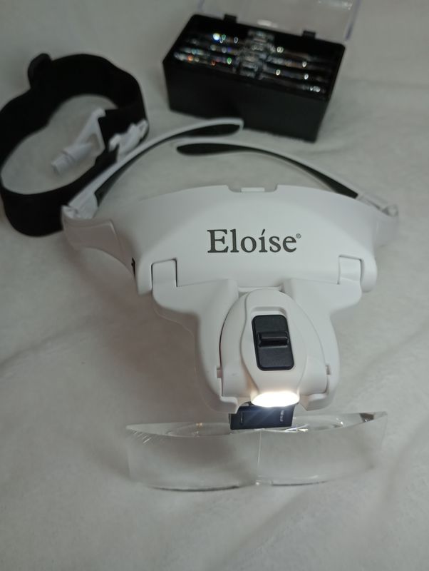 Lentes/Vincha Lupa con Luz a Pilas de Eloise