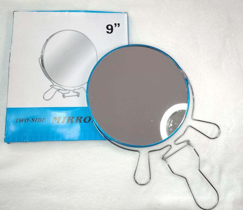 Espejo Metal Con Aumento 9"