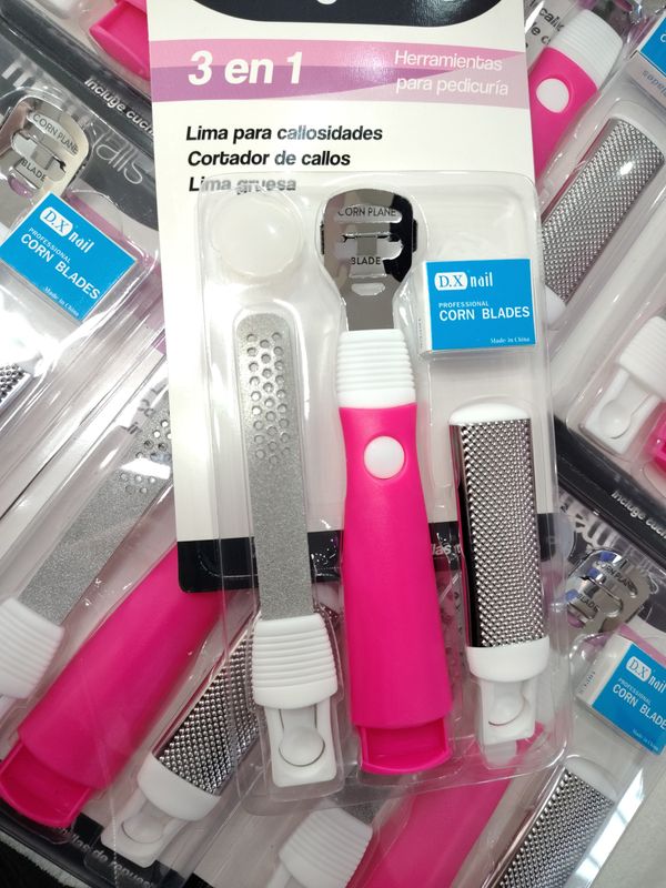 Escofina de 3 en 1 De Mely Herramienta de Pedicuria