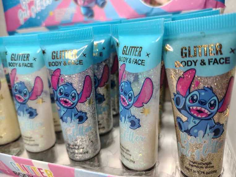 Glitter con Gel de Stitch