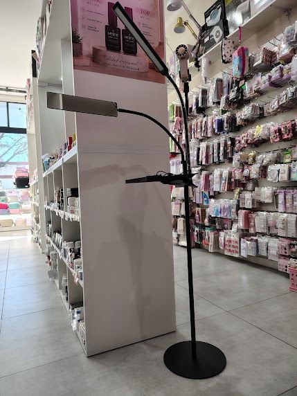 Lampara con Base,Espejo y Porta Ventilador para Lashista (no incluye el Ventilador)