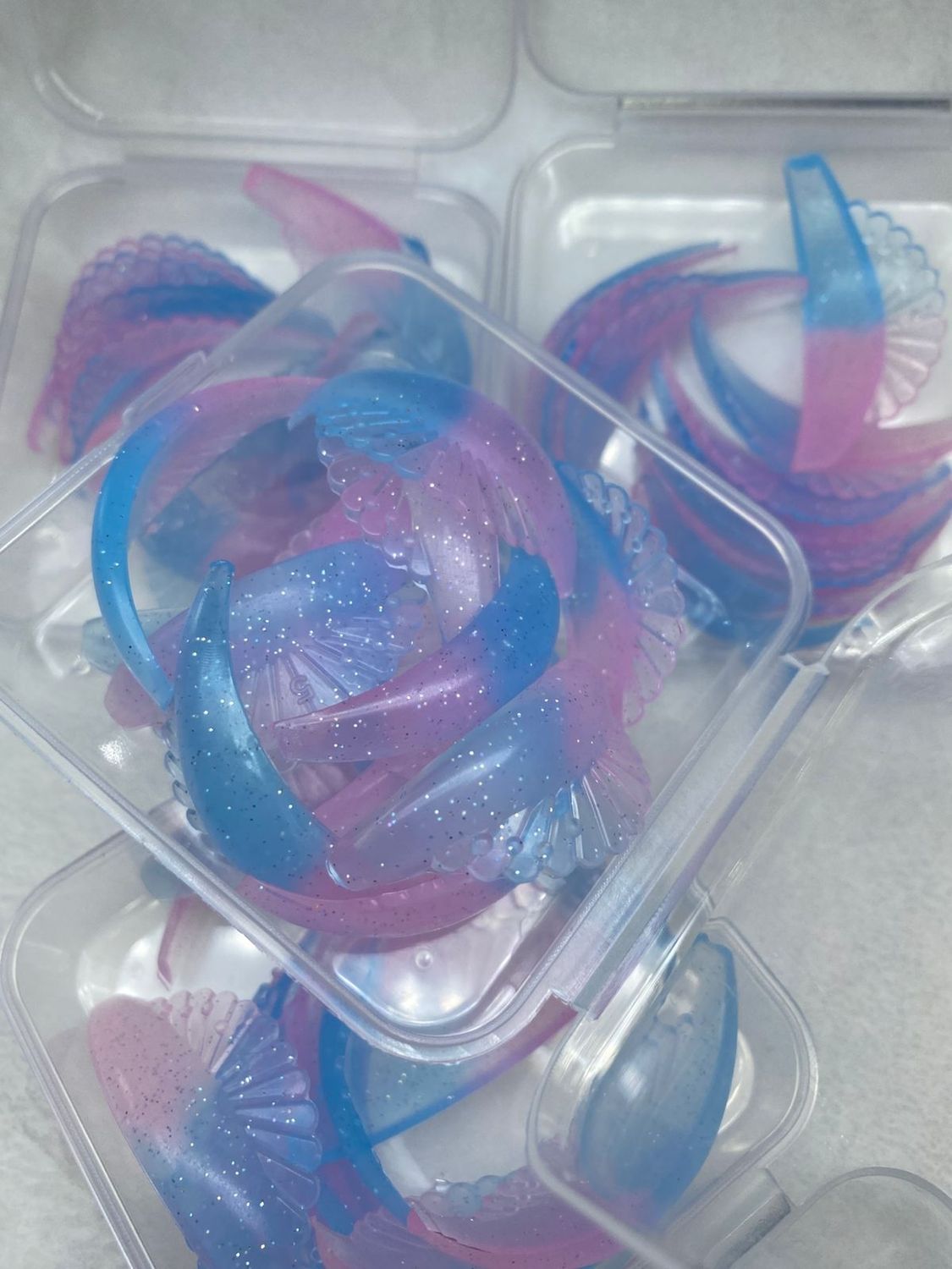 Bigudies Anatomicos de Sirena con Glitter