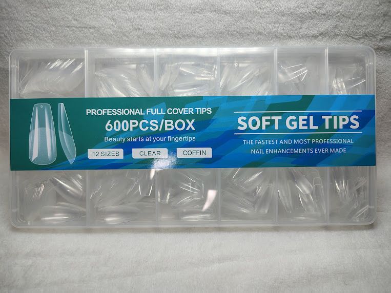 Tips de Gel de 600pcs de Mely Soft Gel Tips