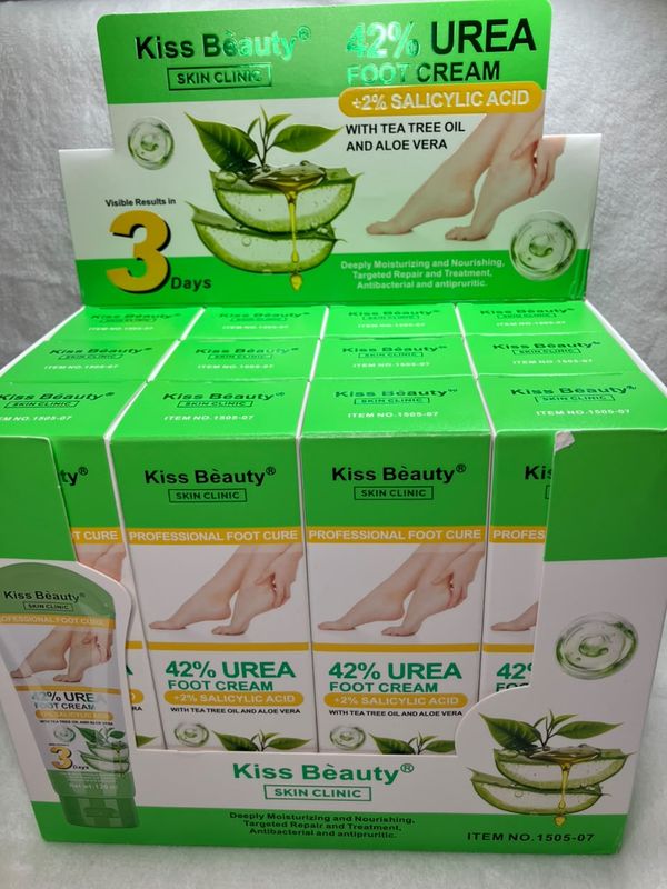 Crema para pies kiss beauty 42% urea