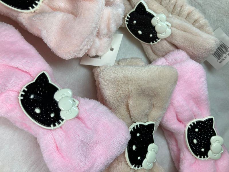 Vincha para skincare Hello Kitty