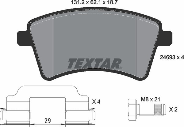 GR319 GRIPP  BRAKE PADS FRONT