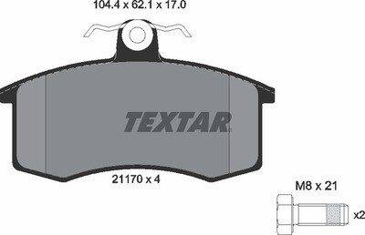 DB1136 ACDELCO BRAKE PADS FRONT