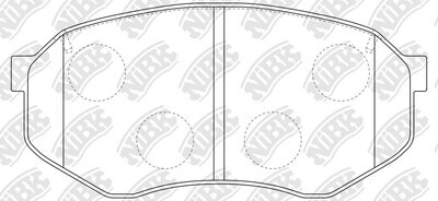 D433 NAIST  BRAKE PADS FRONT