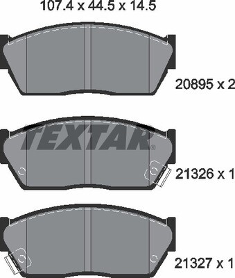 GR187 GRIPP  BRAKE PADS FRONT