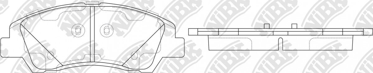 GR308 GRIPP  BRAKE PADS FRONT